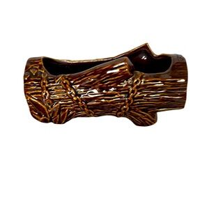 Vintage McCoy Log Planter. Pre Owned